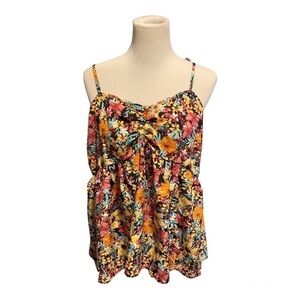 SHEIN Curve 3X Women’s Tank Top Cute Flowy Floral Tank EUC Plus Size